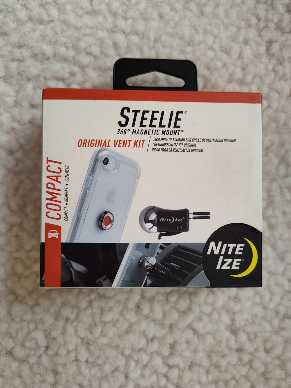 Steelie 360° Magnetic Mount Compact Original Vent Kit - Black